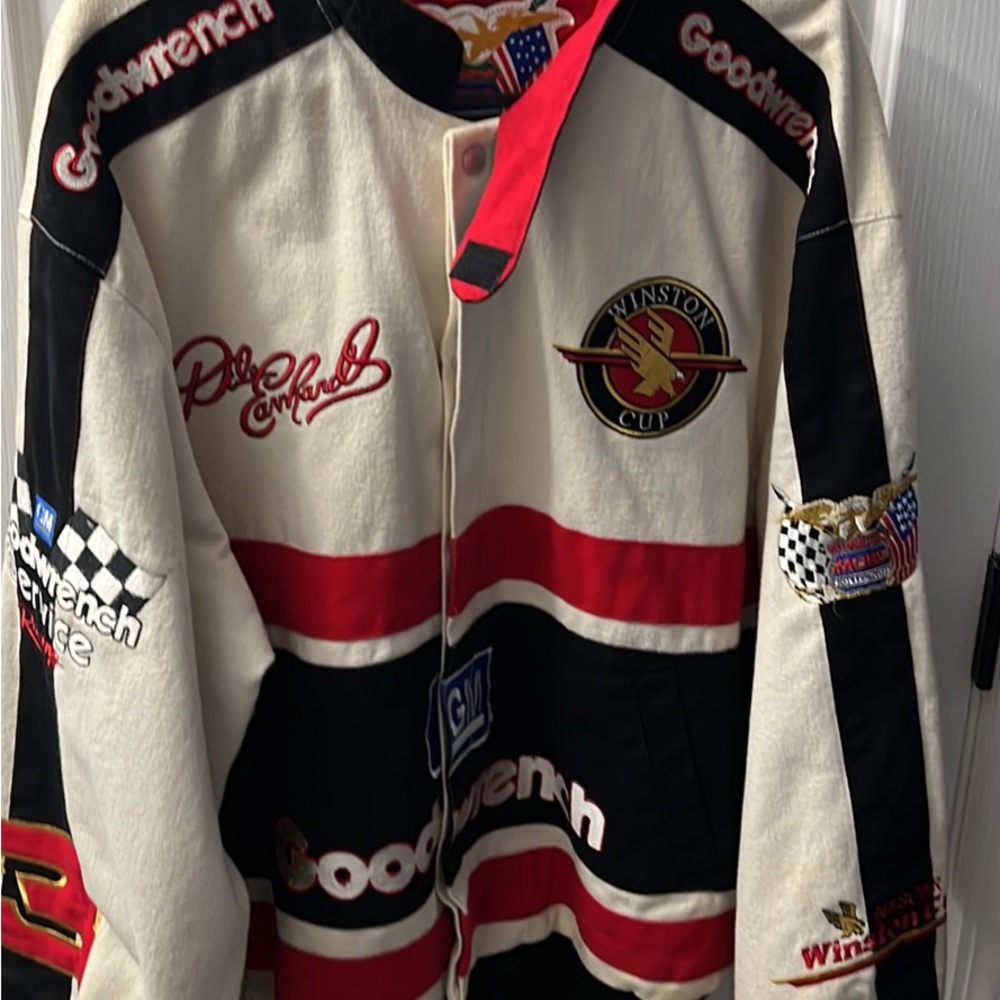 Vintage Dale Earnhardt Jeff hamilton Winston cup Jacket size 2X tag is faded - Picture 4 of 10